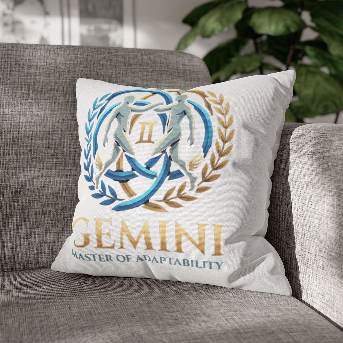 Gemini Zodiac Pillowcase — Master of Adaptability Decorative Throw Pillow Cover
