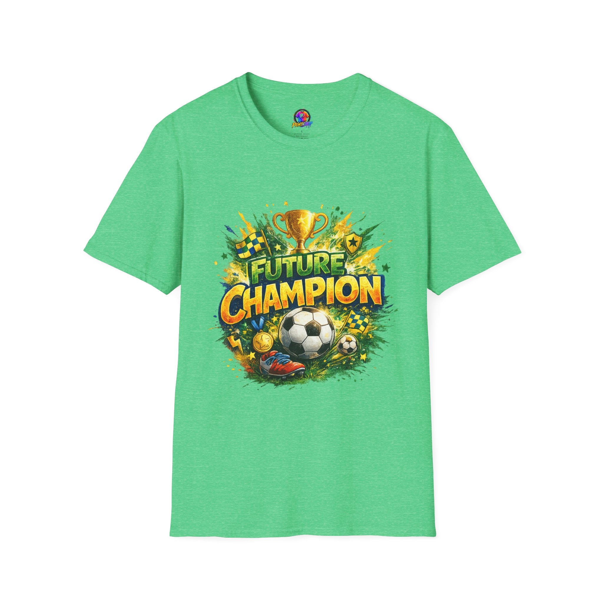 Kids Future Champion Soccer T-Shirt — Kids’ Sports Trophy Graphic Tee
