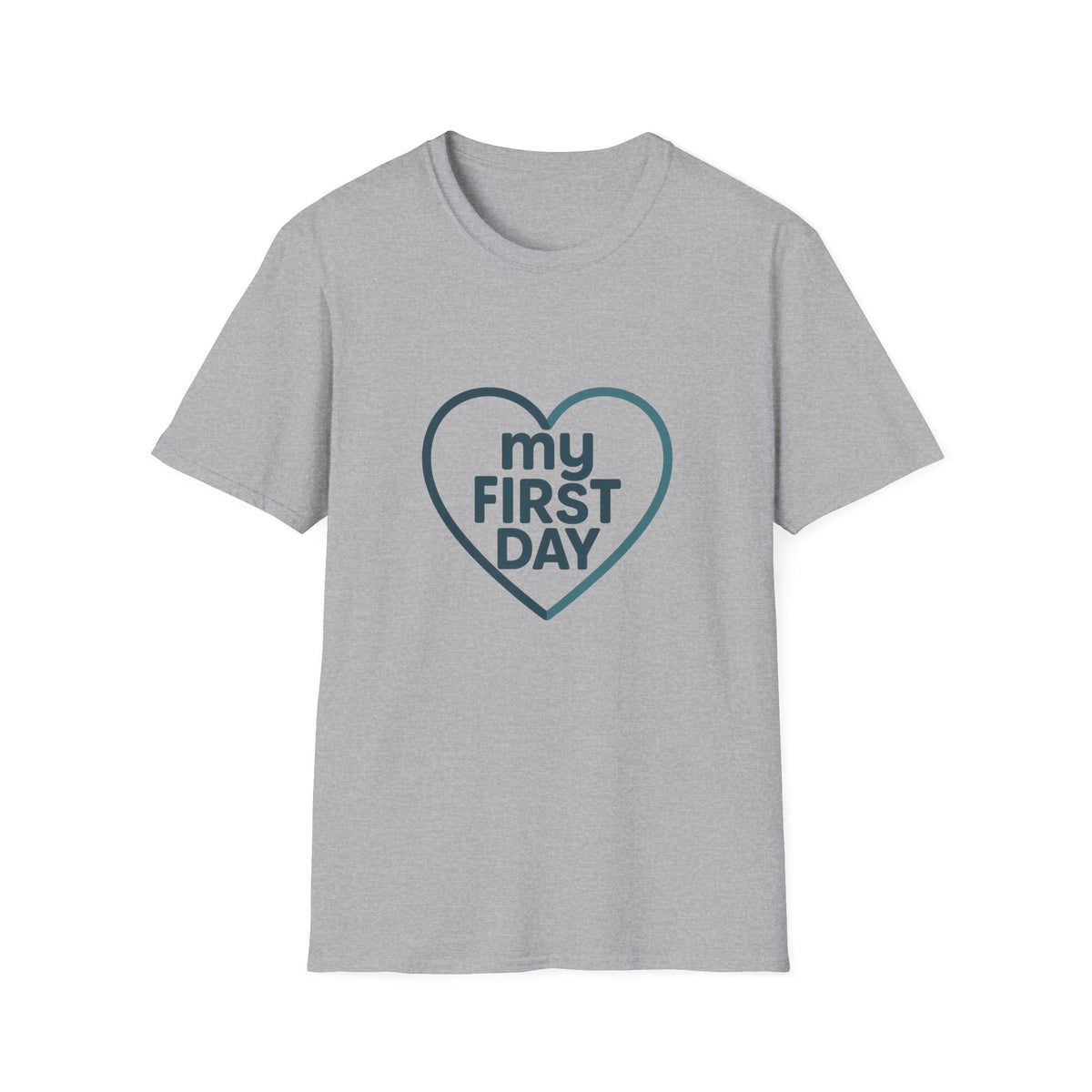 T-Shirt — Minimal Heart 'my first day' Graphic Tee, New Mom Gift - Trending Now - August 2026