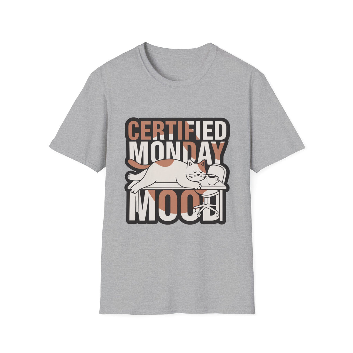 Certified Monday Mood T-Shirt — Funny Cat Graphic Tee - Trending Now - August 2026