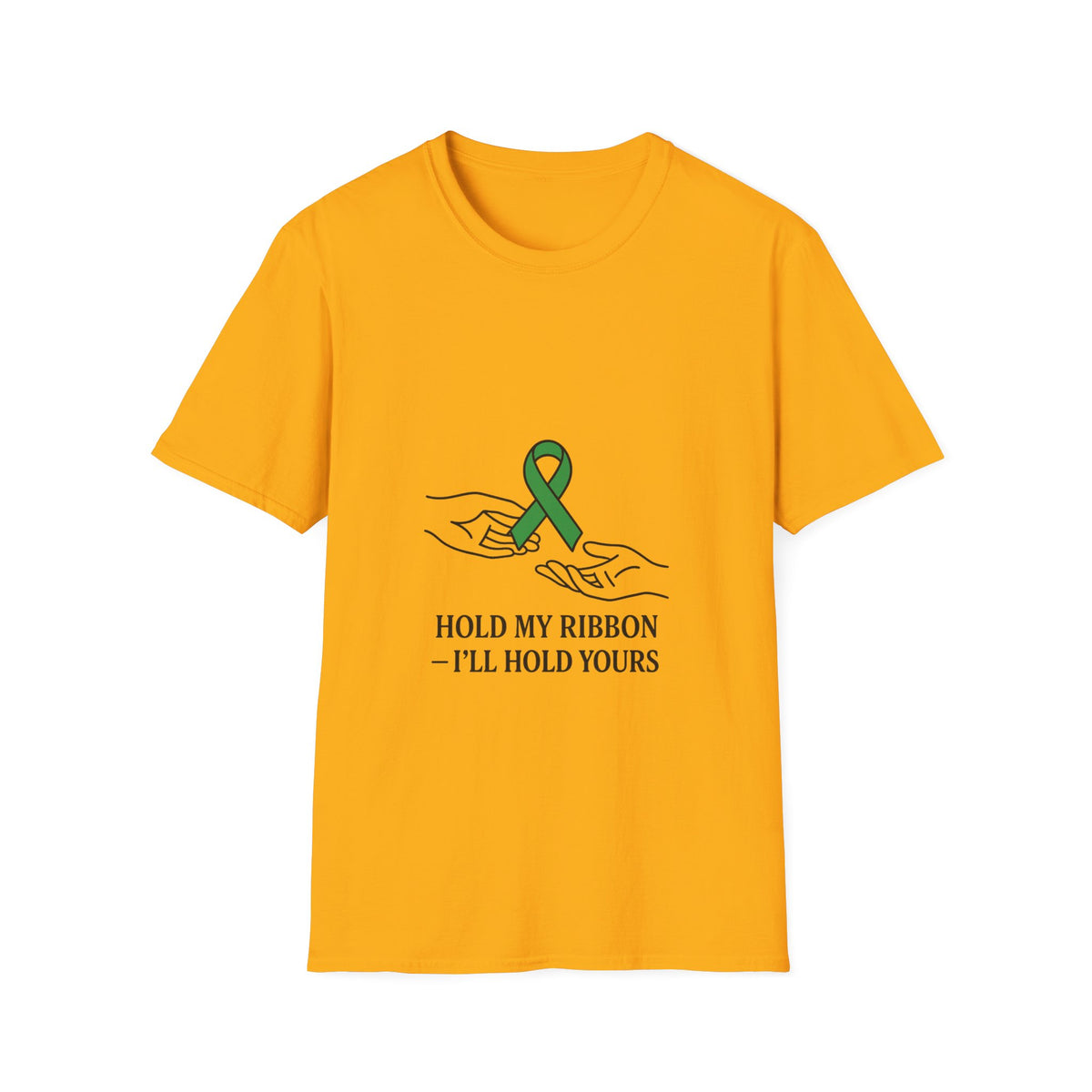 Awareness Ribbon Tee — "Hold My Ribbon, I'll Hold Yours" - Trending Now - October 2026
