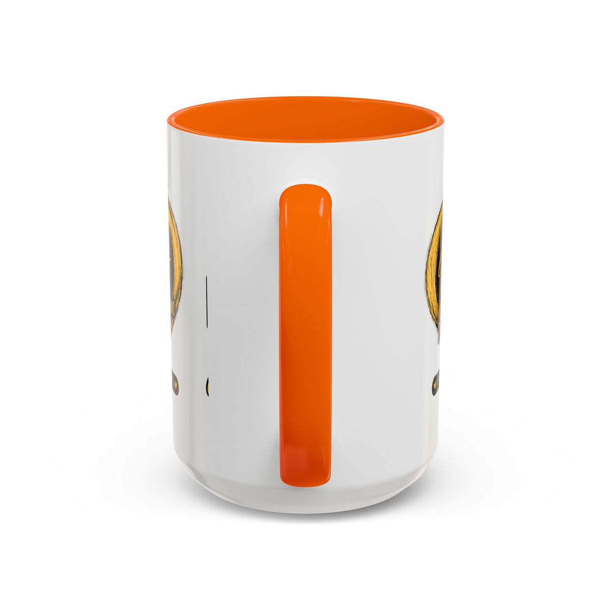 Childhood Cancer Awareness Accent Coffee Mug — "In This Family No One Fights Alone"