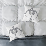 Sagittarius Zodiac Arrow Astrological Square Poly Canvas Pillow