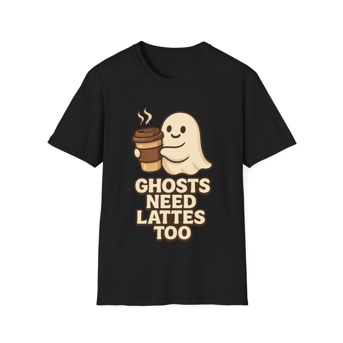 Ghosts Need Lattes Too T-Shirt - Trending Now - August 2026