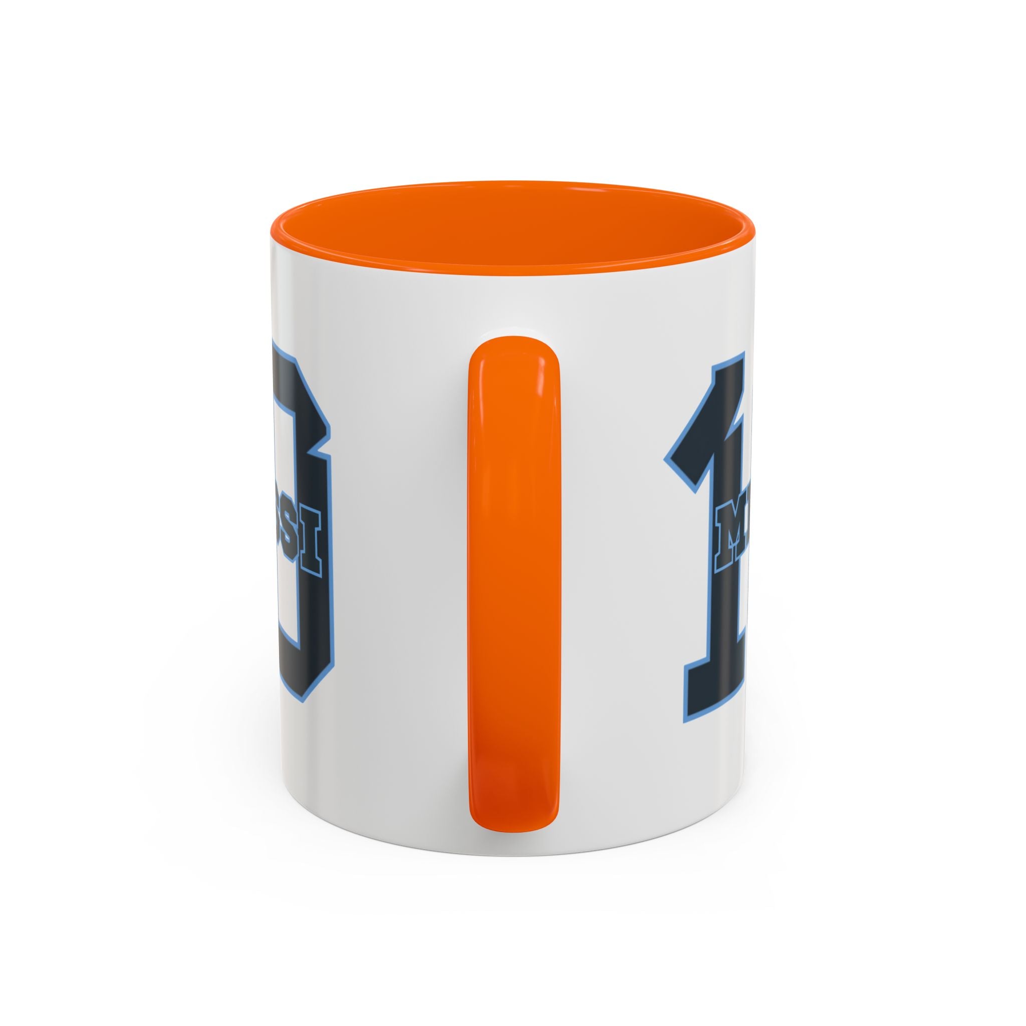10 'Messi' Accent Coffee Mug — Soccer Jersey Number Coffee Cup