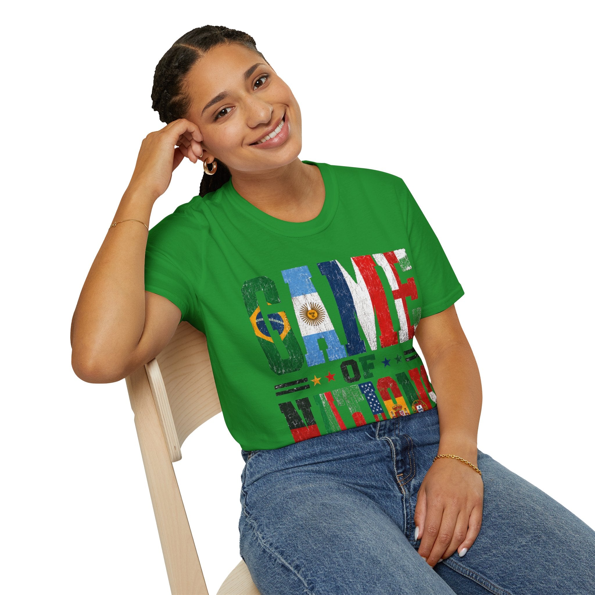 FIFA World Cup 2026 T-Shirt — 'Game of Nations' Vintage Flag Soccer Graphic Tee