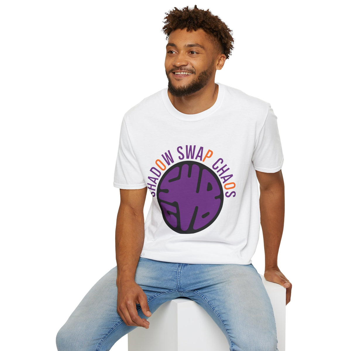 T-Shirt — "Shadow Swap Chaos" Purple Brain Graphic Tee - Trending Now - August 2026
