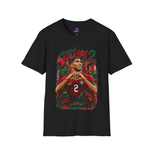 Achraf Hakimi #2 Soccer T-Shirt — Morocco Football Fan Tee
