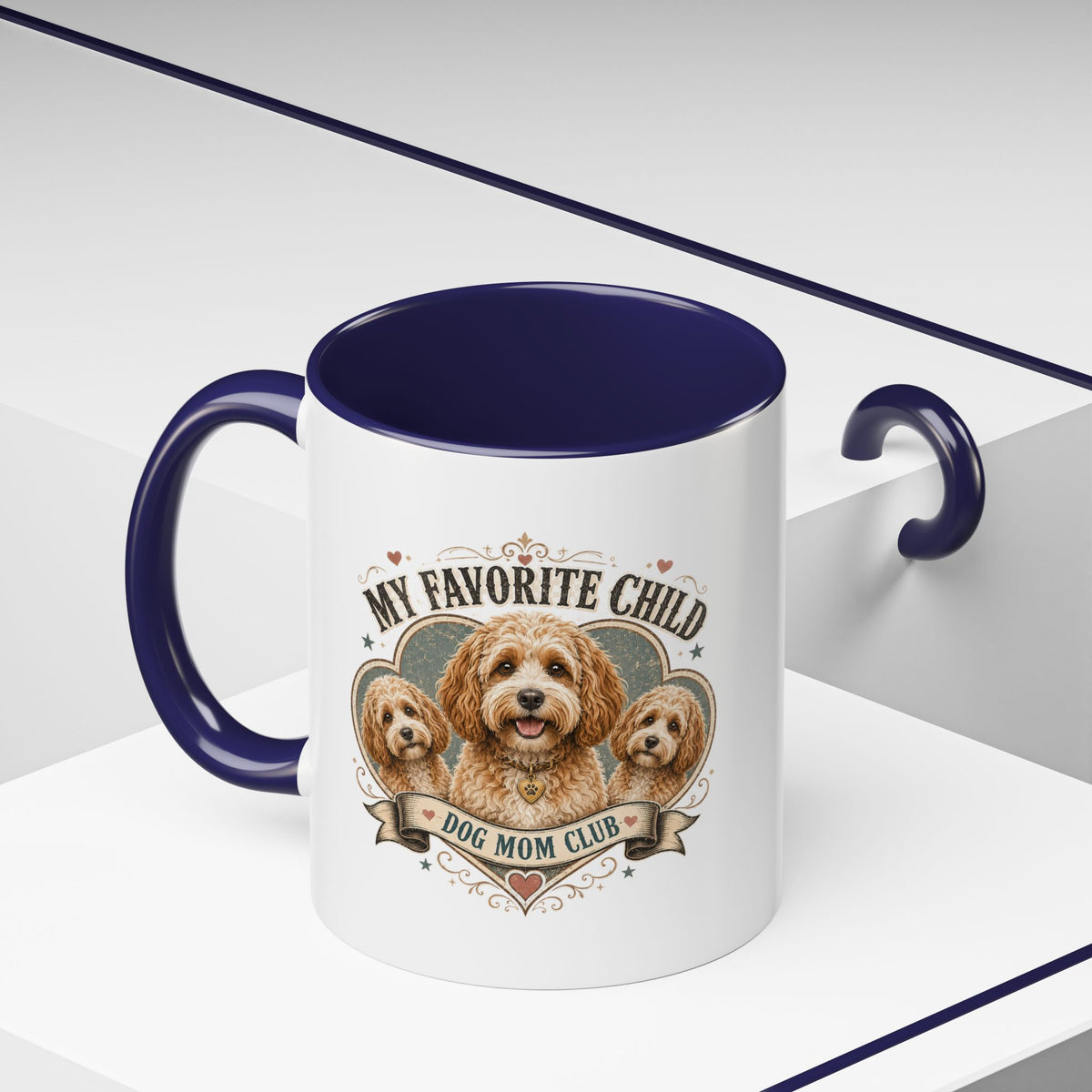 Milo Bailey Dog Dad Mom Dog Mom Club Coffee Mug — “My Favorite Child” Cute Labradoodle Gift