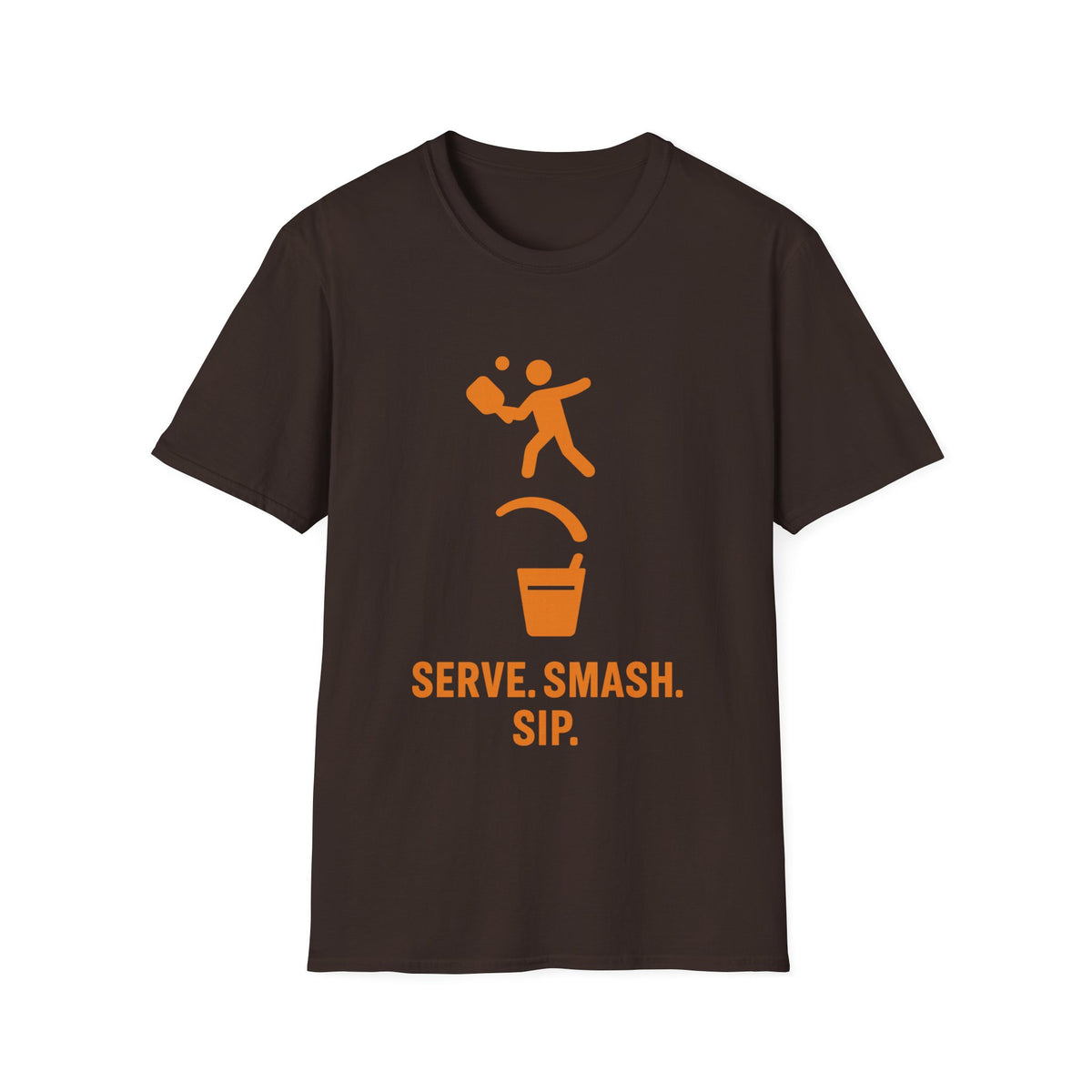 Pickleball Serve Smash Tee — Small Orange Player Graphic - Trending Now - September 2026