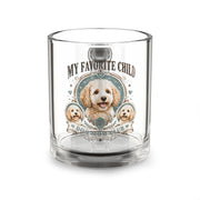 Glass Mug — "My Favorite Child" Cute Dog Portrait 10oz Milo Bailey Dog Dad Mom  Glass Mug 10 oz