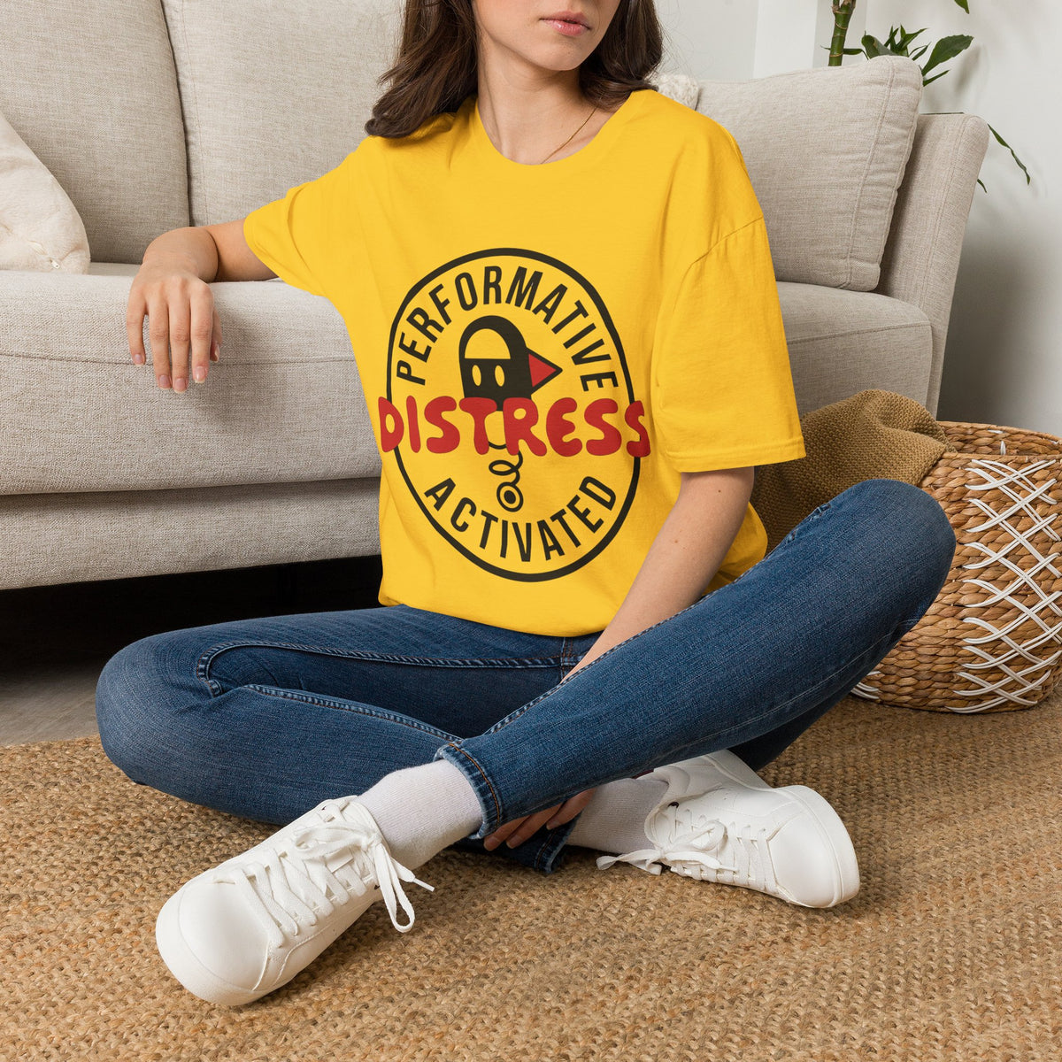 T-Shirt — “Performative Distress Activated” Graphic Tee - Trending Now - August 2026