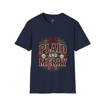 Plaid and Merry Christmas T-Shirt