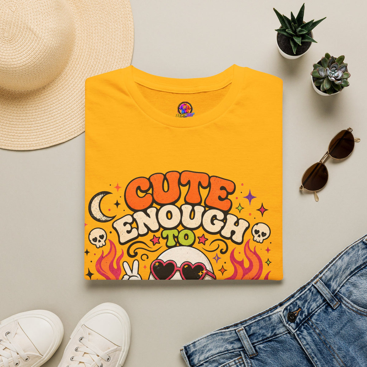 Halloween Cute Enough Unisex Softstyle T-Shirt
