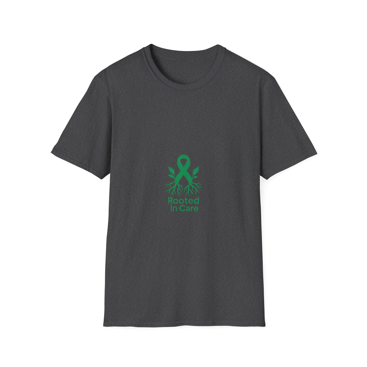 Rooted In Care Graphic Tee, Cute Eco Tree Nature Ribbon T-Shirt - Trending Now - September 2026