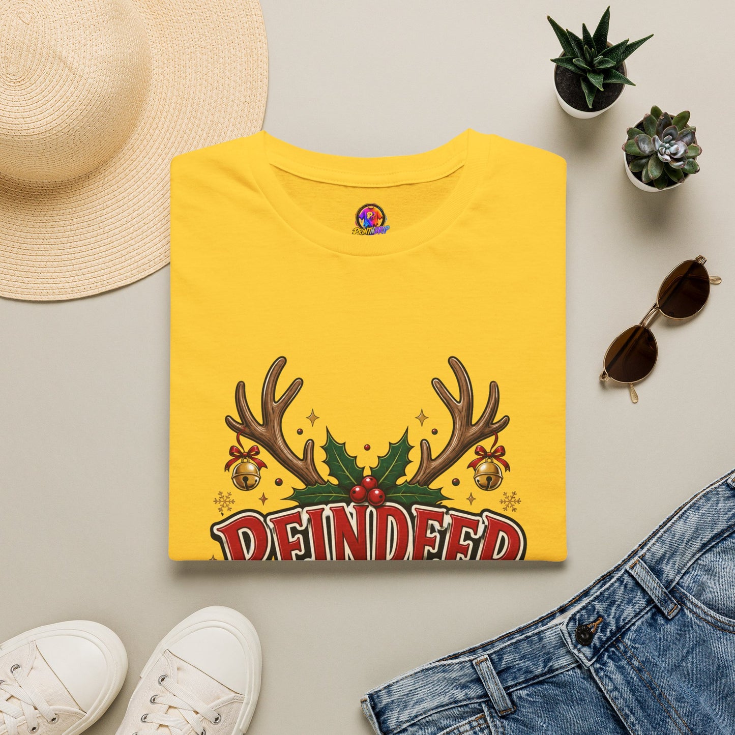 Reindeer Energy Christmas T-Shirt