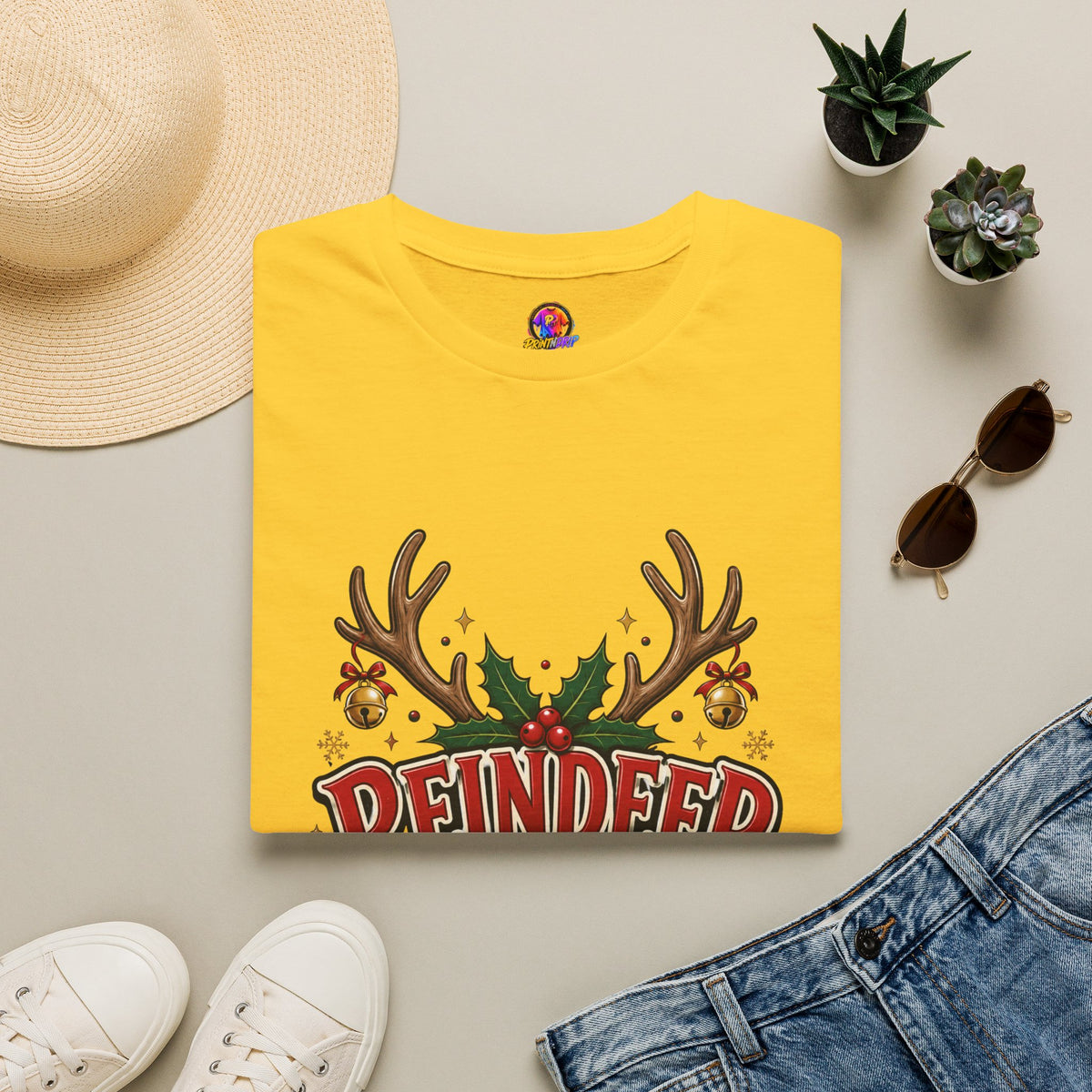 Reindeer Energy Christmas T-Shirt