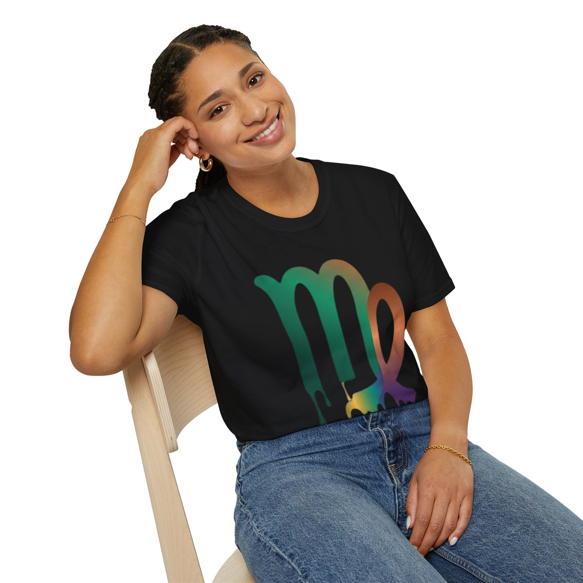 Virgo Zodiac Drip T-Shirt — Colorful Virgo Sign Astrology Tee
