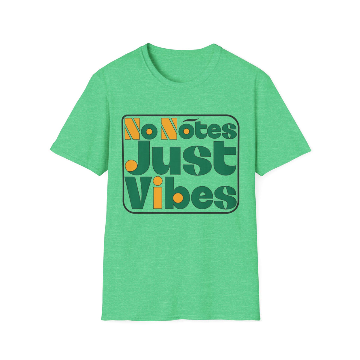 Just Vibes T‑Shirt — "No Notes Just Vibes" Retro Graphic Tee - Trending Now - August 2026