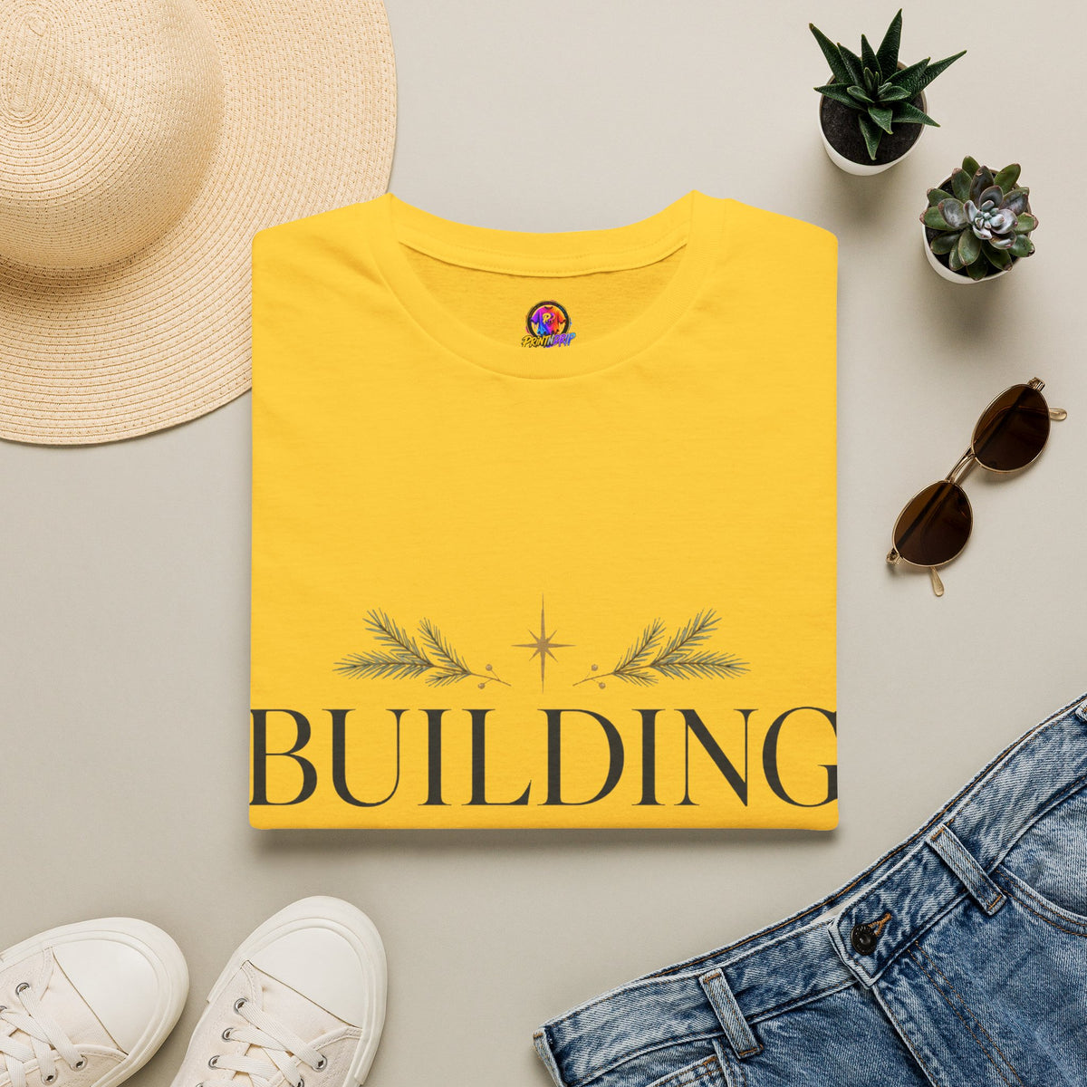 Holiday T-Shirt — "Building Through the Holidays" Christmas Graphic Tee