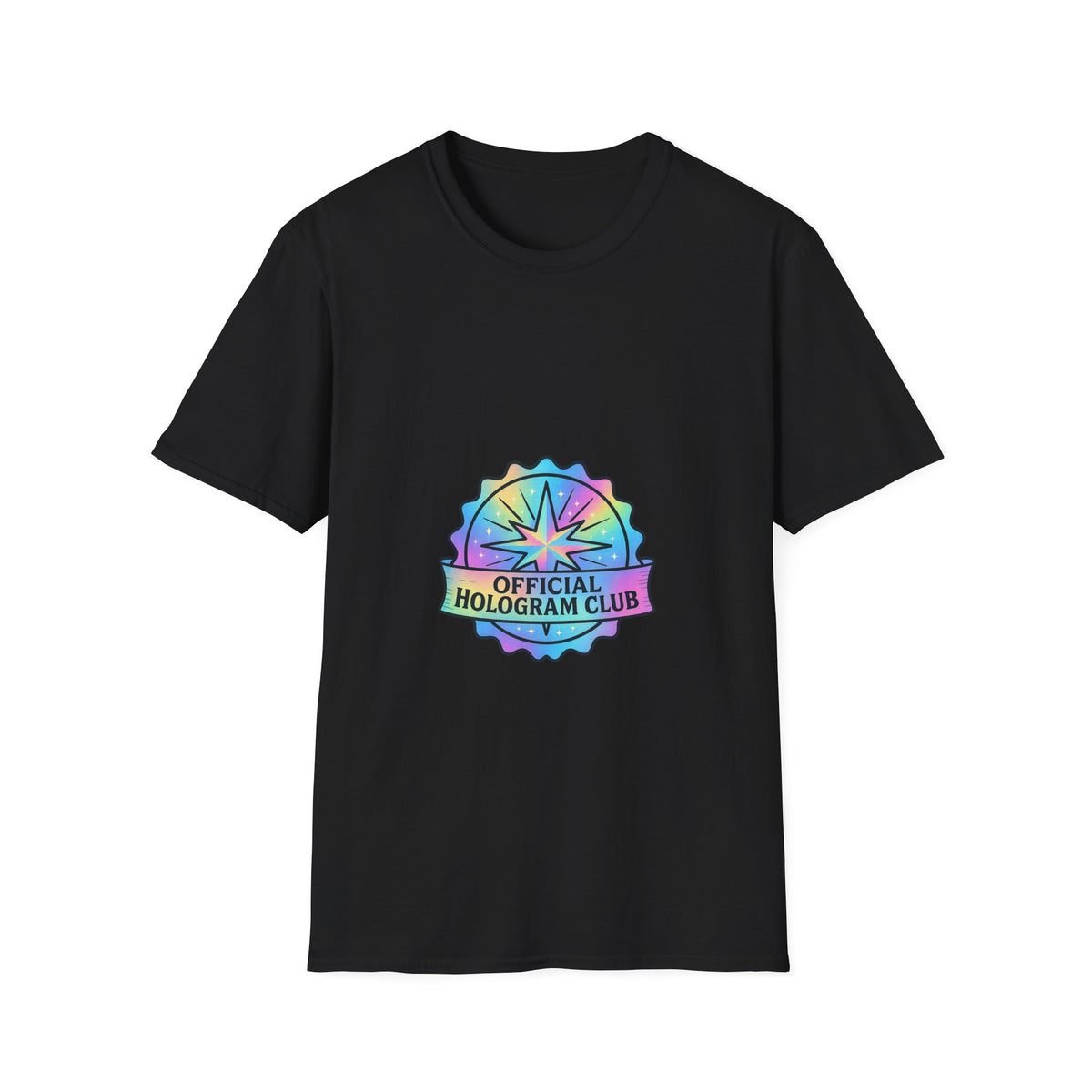 Official Hologram Club Rainbow Holographic T-Shirt - Trending Now - October 2026