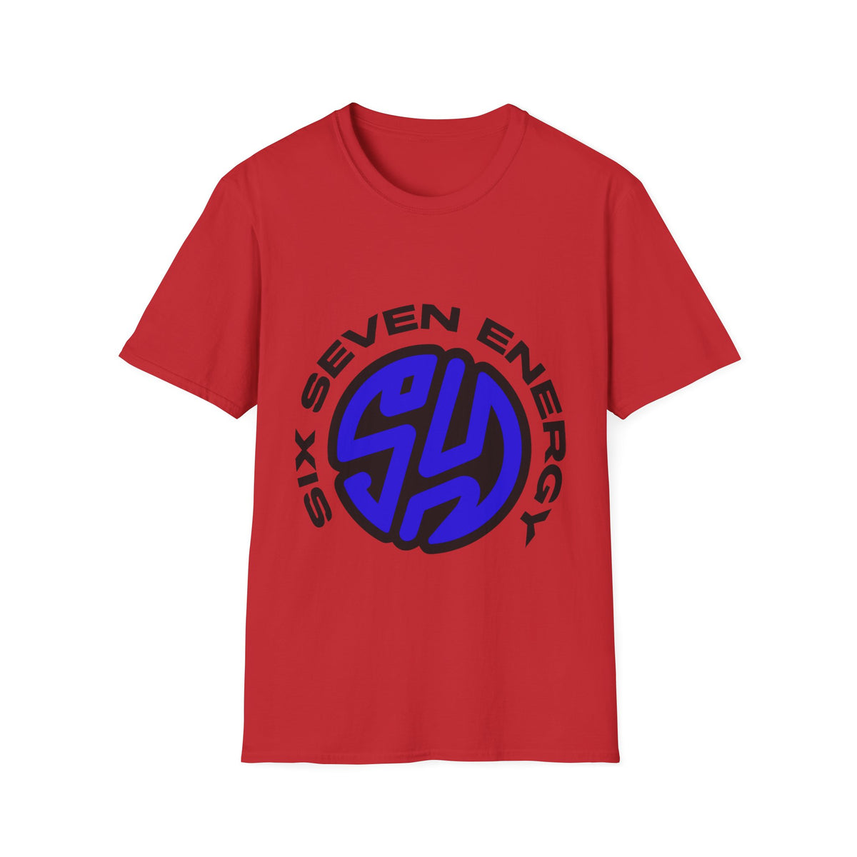 "Six Seven Energy" Circular Blue Monogram Graphic Tee - Trending Now - September 2026