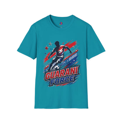 Paraguay Guarani Force Soccer T-Shirt — Red, White & Blue Futbol Fan Tee