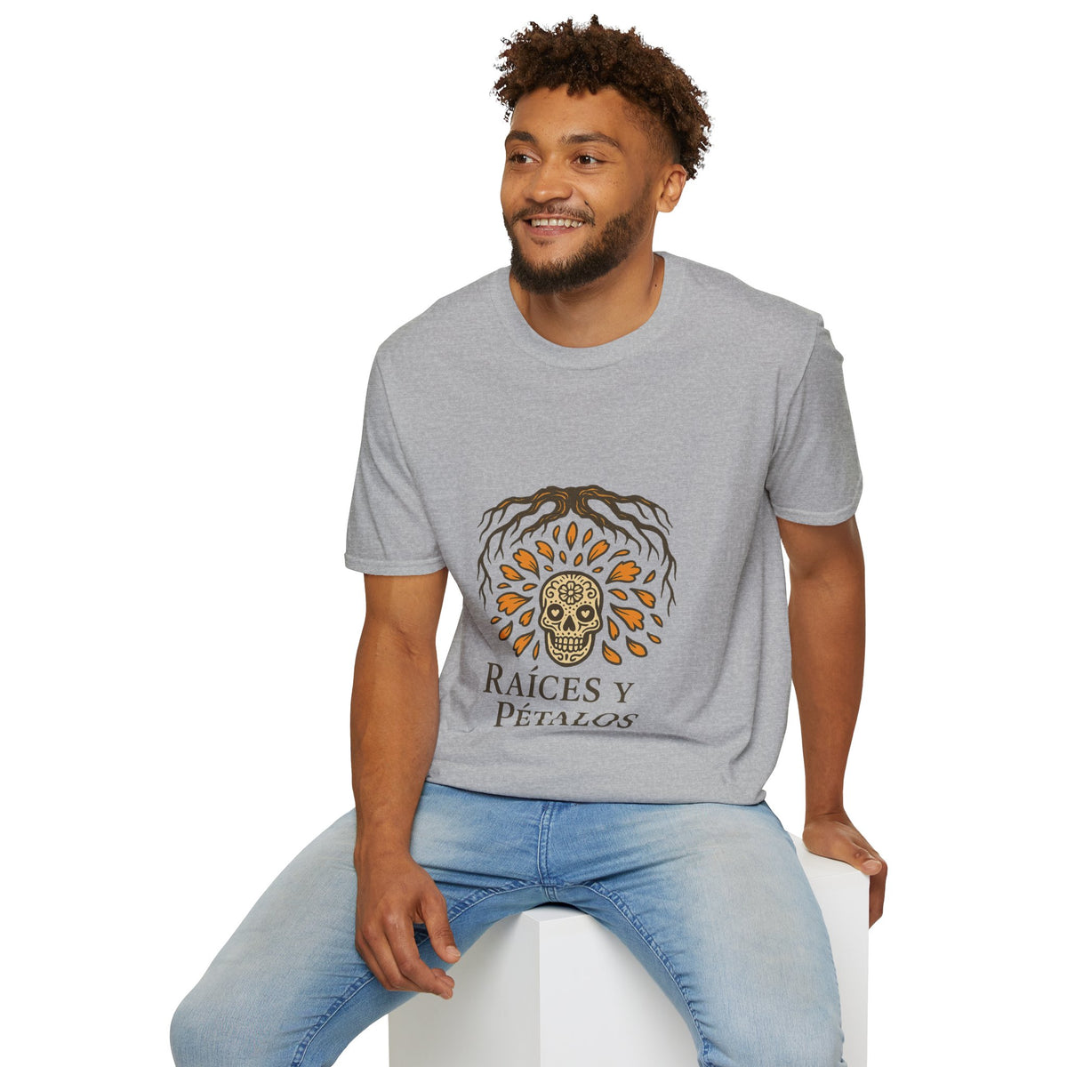 Raíces y Pétalos T-Shirt — Botanical Logo Tee - Trending Now - October 2026