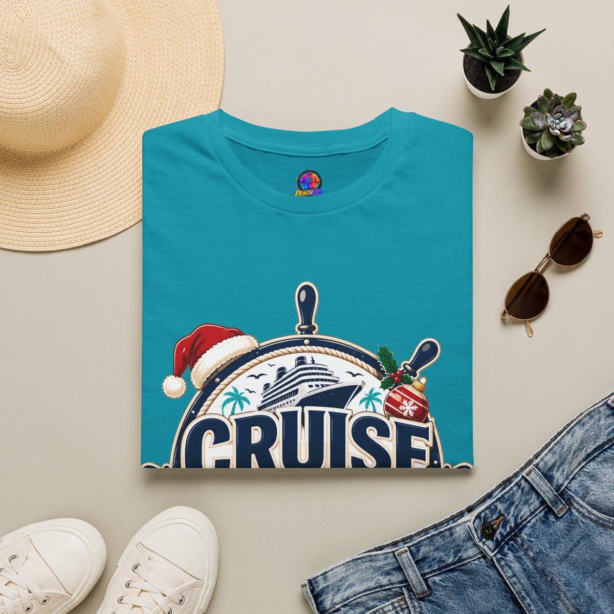 Cruise Crew Christmas T-Shirt — Holiday Cruise Vacation Tee