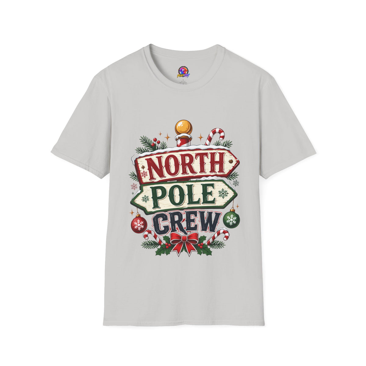 T-Shirt — North Pole Crew Christmas Holiday Graphic Tee
