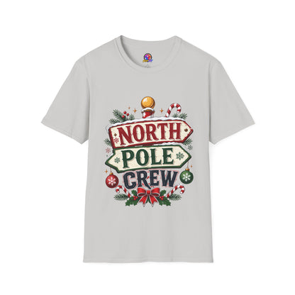 T-Shirt — North Pole Crew Christmas Holiday Graphic Tee