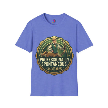 Sagittarius Archer T‑Shirt — "Professionally Spontaneous" Zodiac Tee