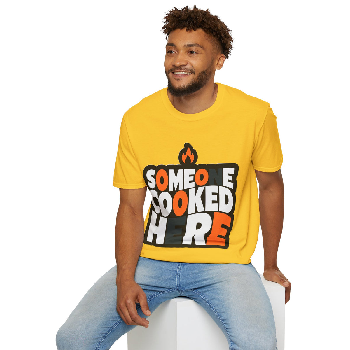 T-Shirt — "Someone Cooked Here" Funny Cooking Graphic Tee - Trending Now - August 2026