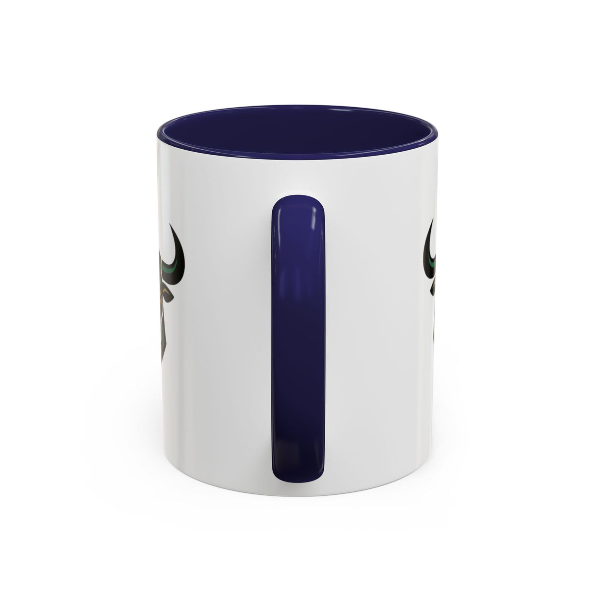 Taurus Geometric Bull Accent Coffee Mug –  Tribal Bull Head Ceramic Mug
