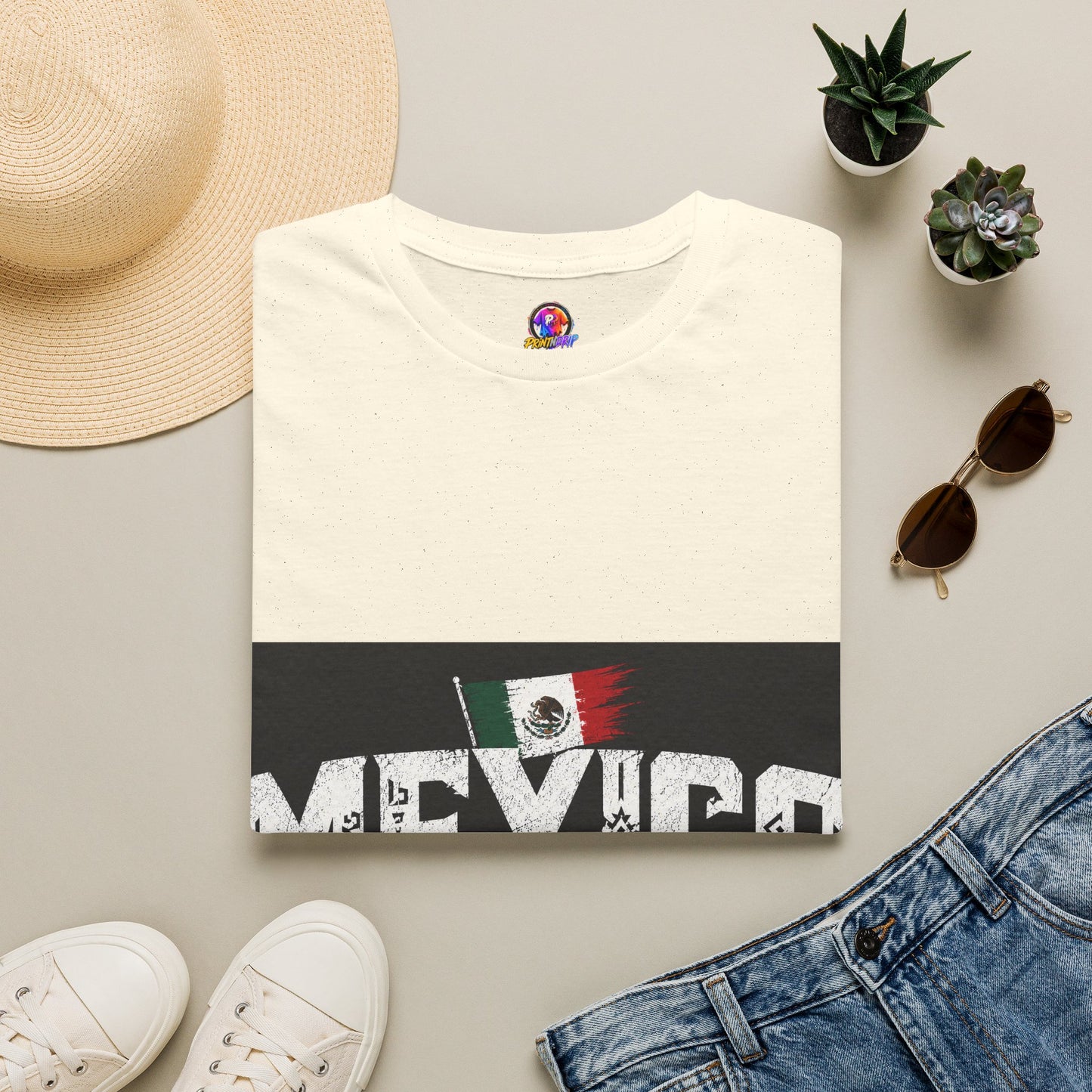 Mexico Vintage Flag T-Shirt
