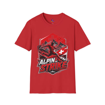 Switzerland Alpine Strike T‑Shirt – Swiss Mountain Ski & Snowboard Graphic