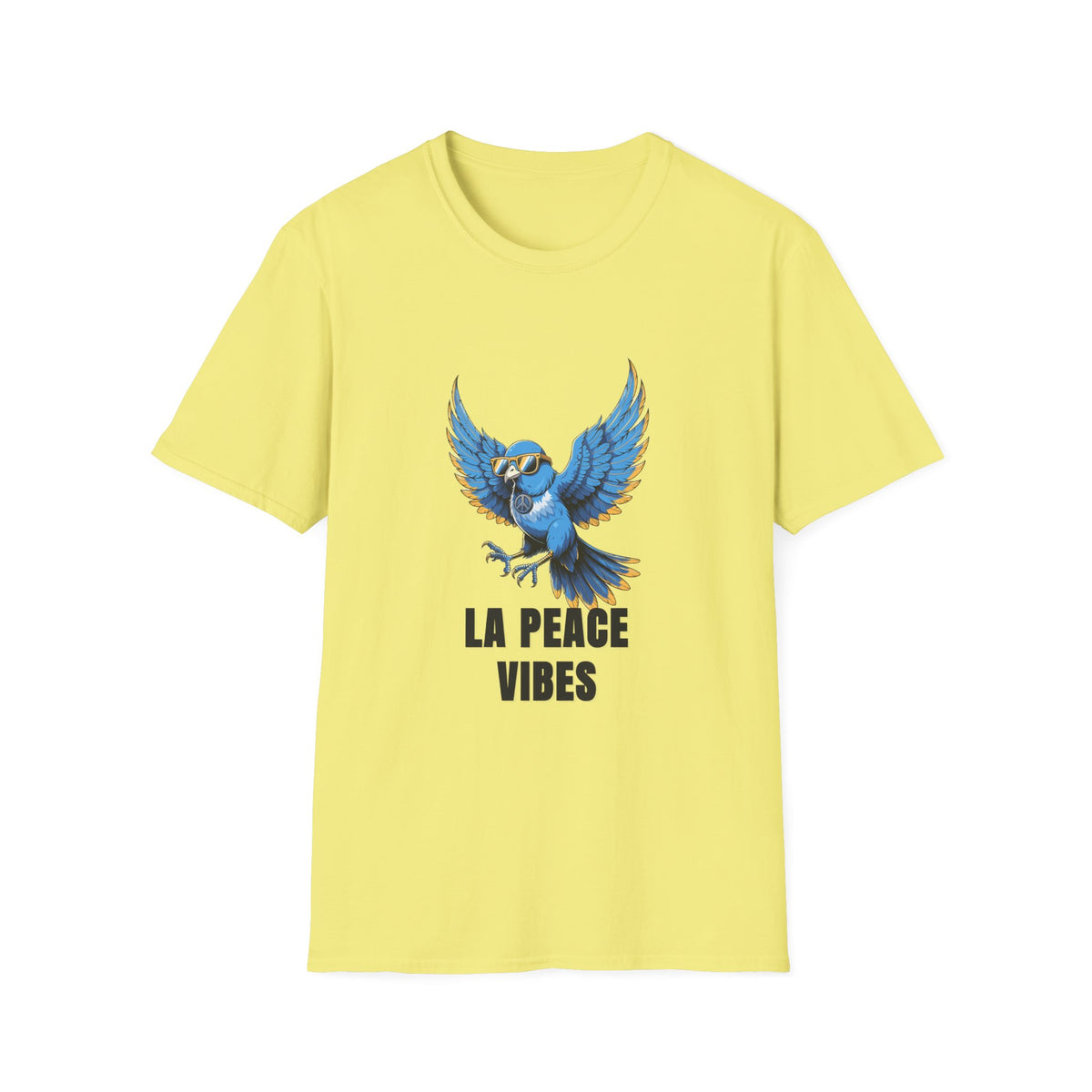 Peace Vibes Blue Parrot T-Shirt - Trending Now - August 2026