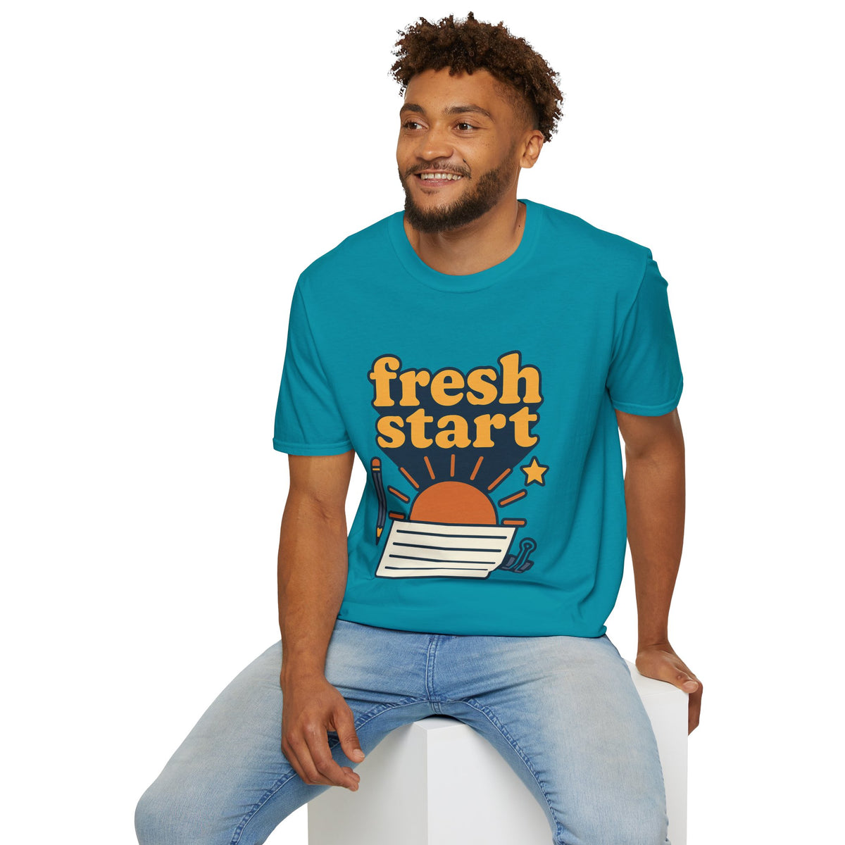 Fresh Start T-Shirt – Retro Sunrise Graphic  - Trending Now - August 2026