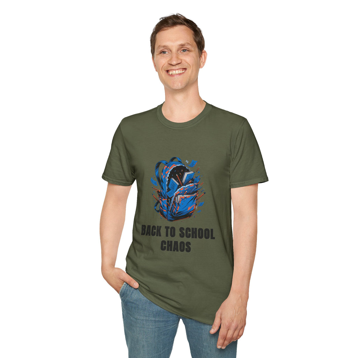 Back to School Chaos T-Shirt — Graphic Backpack Design - Trending Now - August 2026
