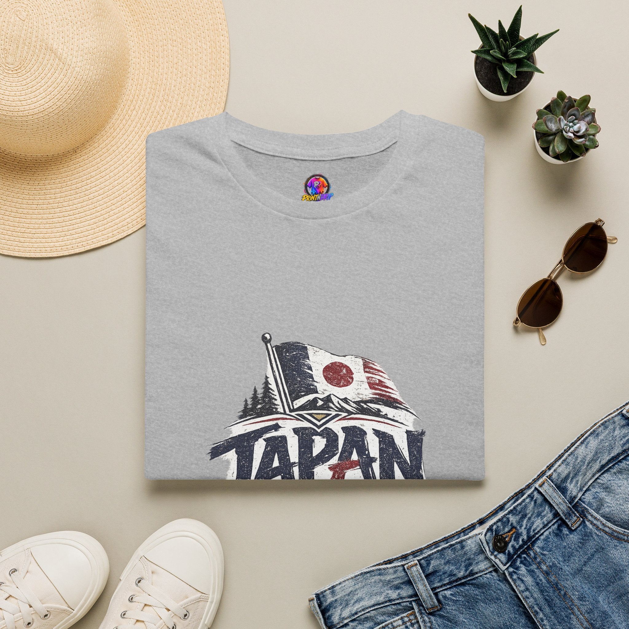 Japan Soccer T-Shirt – Vintage Flag & Crest Football Tee