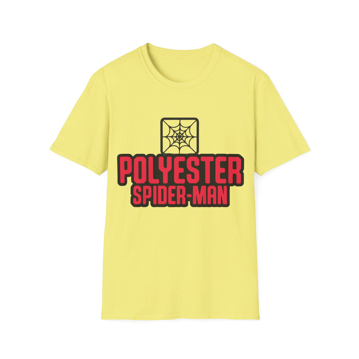 Spider-Man Polyester Graphic Tee — Bold Retro Logo Spiderweb T-Shirt - Trending Now - August 2026