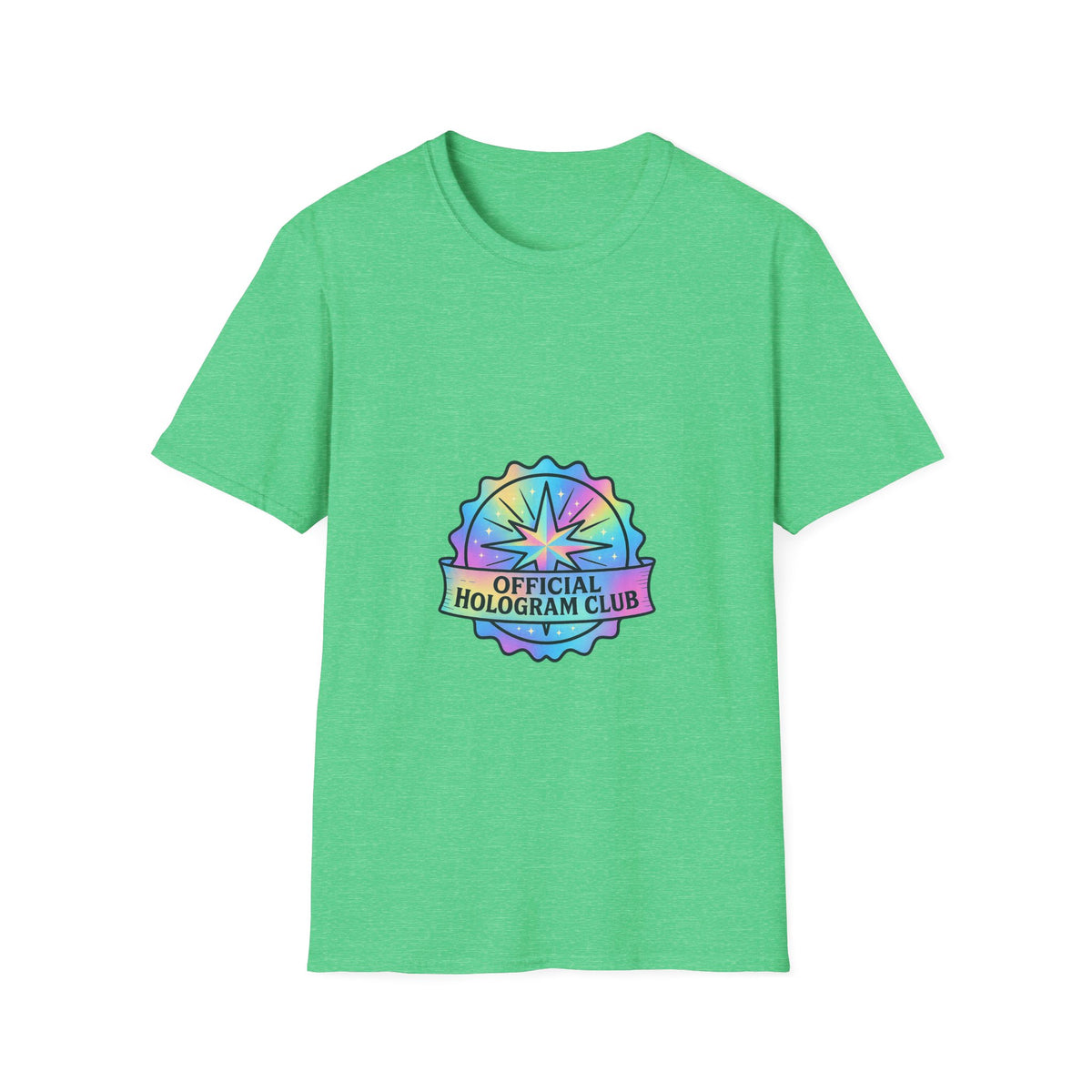 Official Hologram Club Rainbow Holographic T-Shirt - Trending Now - October 2026