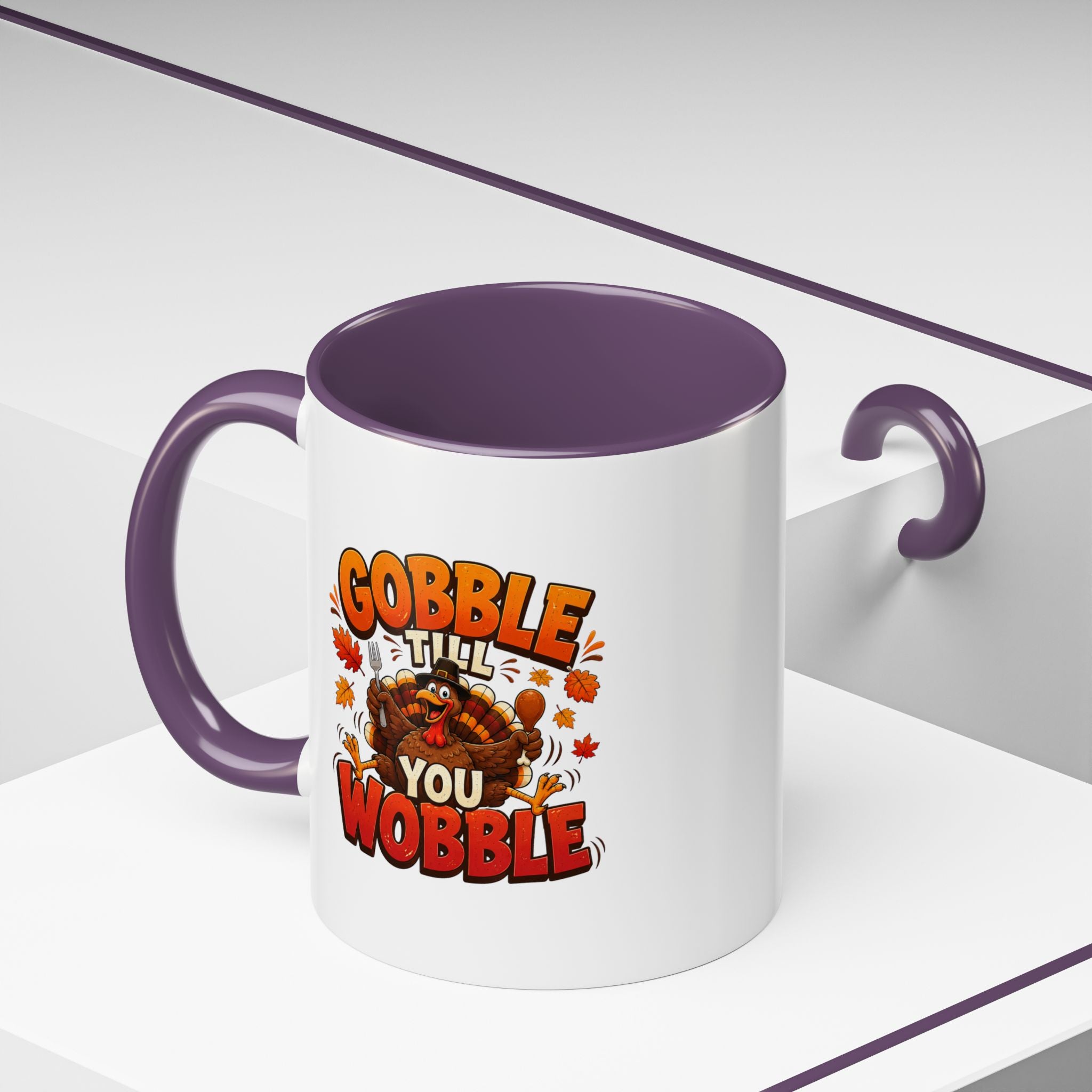 Thanksgiving Mug Gobble ’Til You Wobble Thanksgiving Coffee Mug