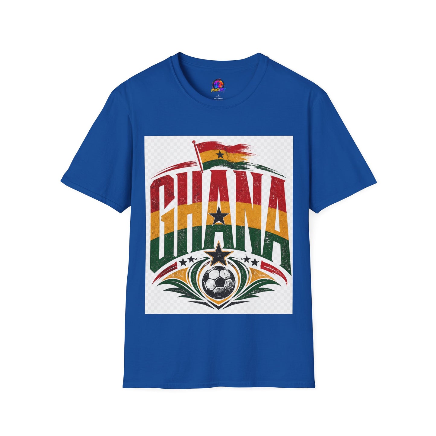 Ghana Flag Soccer T-Shirt — Retro Ghana Pride Football Tee