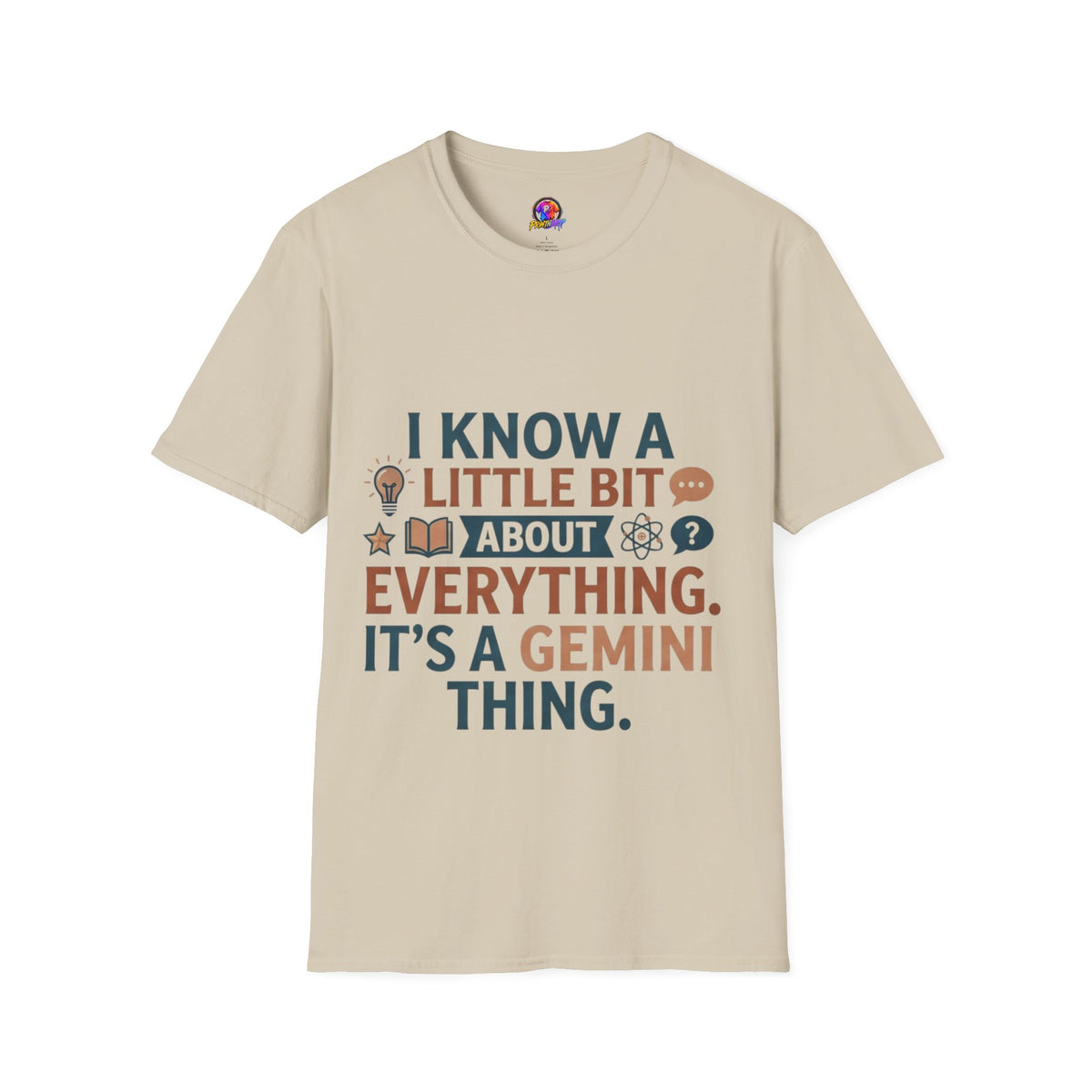 Gemini Funny Horoscope T‑Shirt — "I Know A Little Bit About Everything, It's A Gemini Thing"