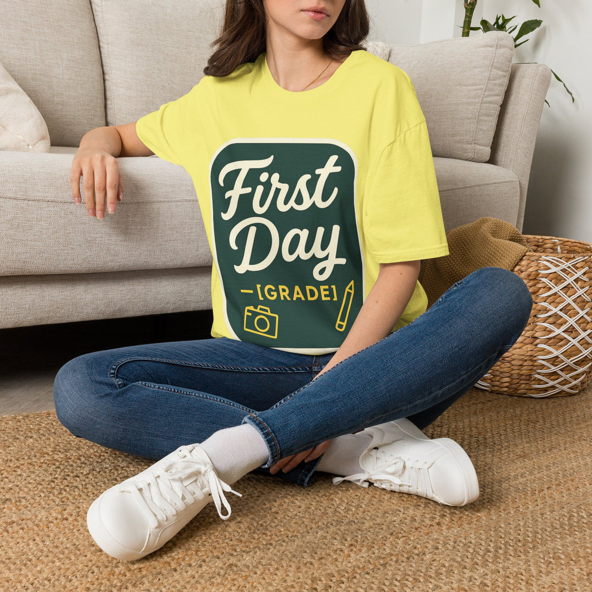 First Day T-Shirt — Retro "First Day (Grade 1)" Back-to-School Tee - Trending Now - August 2026