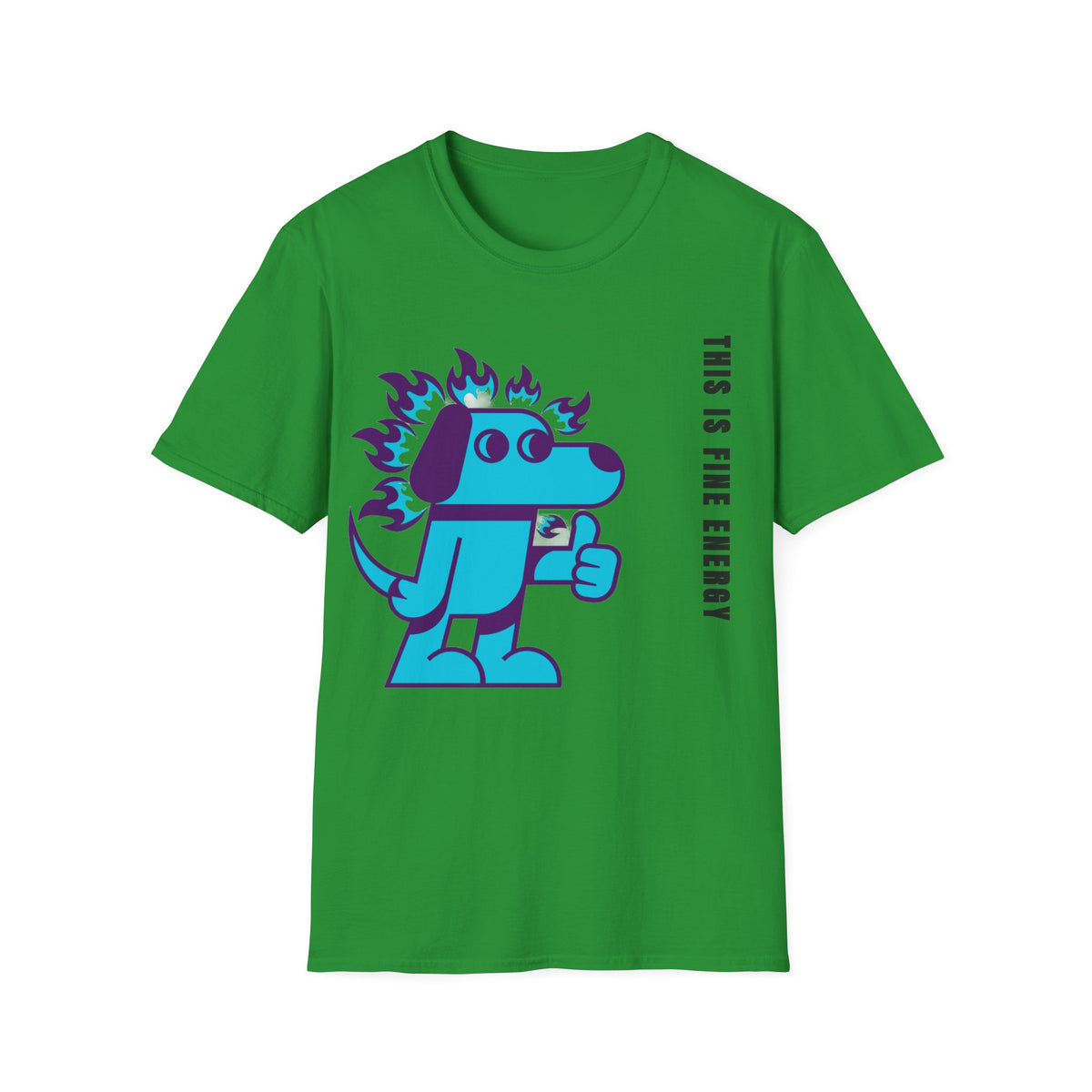 Flaming Blue Dachshund T-Shirt — Cute Cartoon Dog Graphic Tee - Trending Now - September 2026