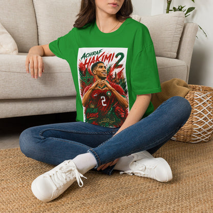 Achraf Hakimi #2 Soccer T-Shirt — Morocco Football Fan Tee