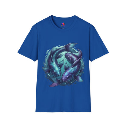 Koi Fish Circle T-Shirt — Artistic Yin Yang Aquatic Tee
