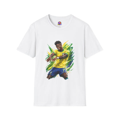 Brazil  Soccer Celebration T-Shirt — Brazilian Football Player Artwork